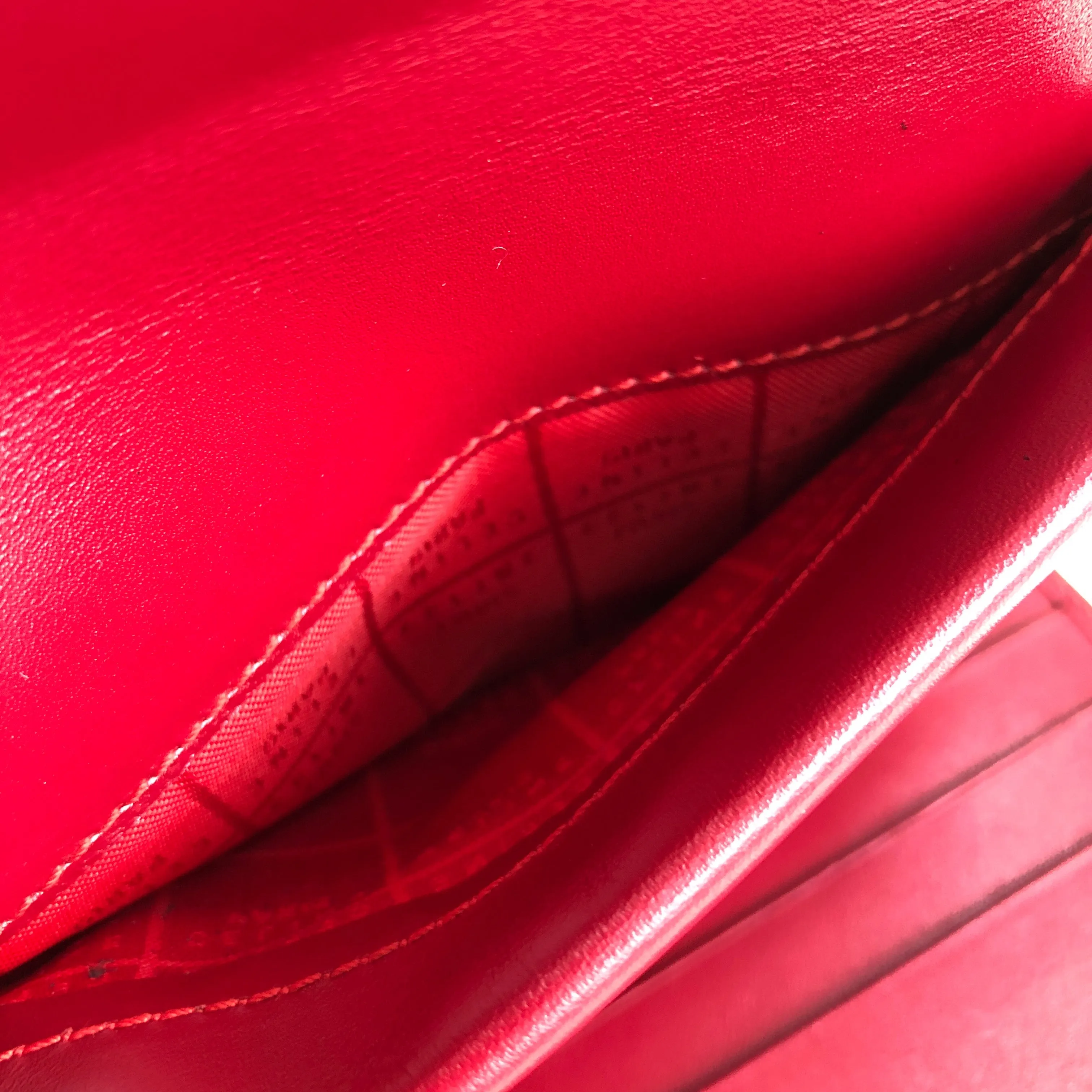 CELINE Horse bit Compact Wallet Red Accessory Vintage Old celine kxewuv