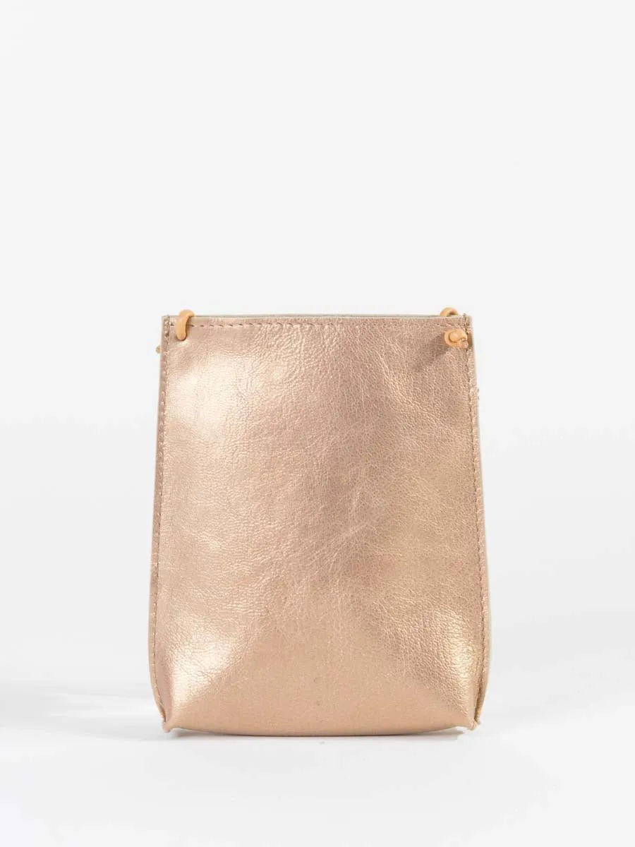 cell pouch - rose gold
