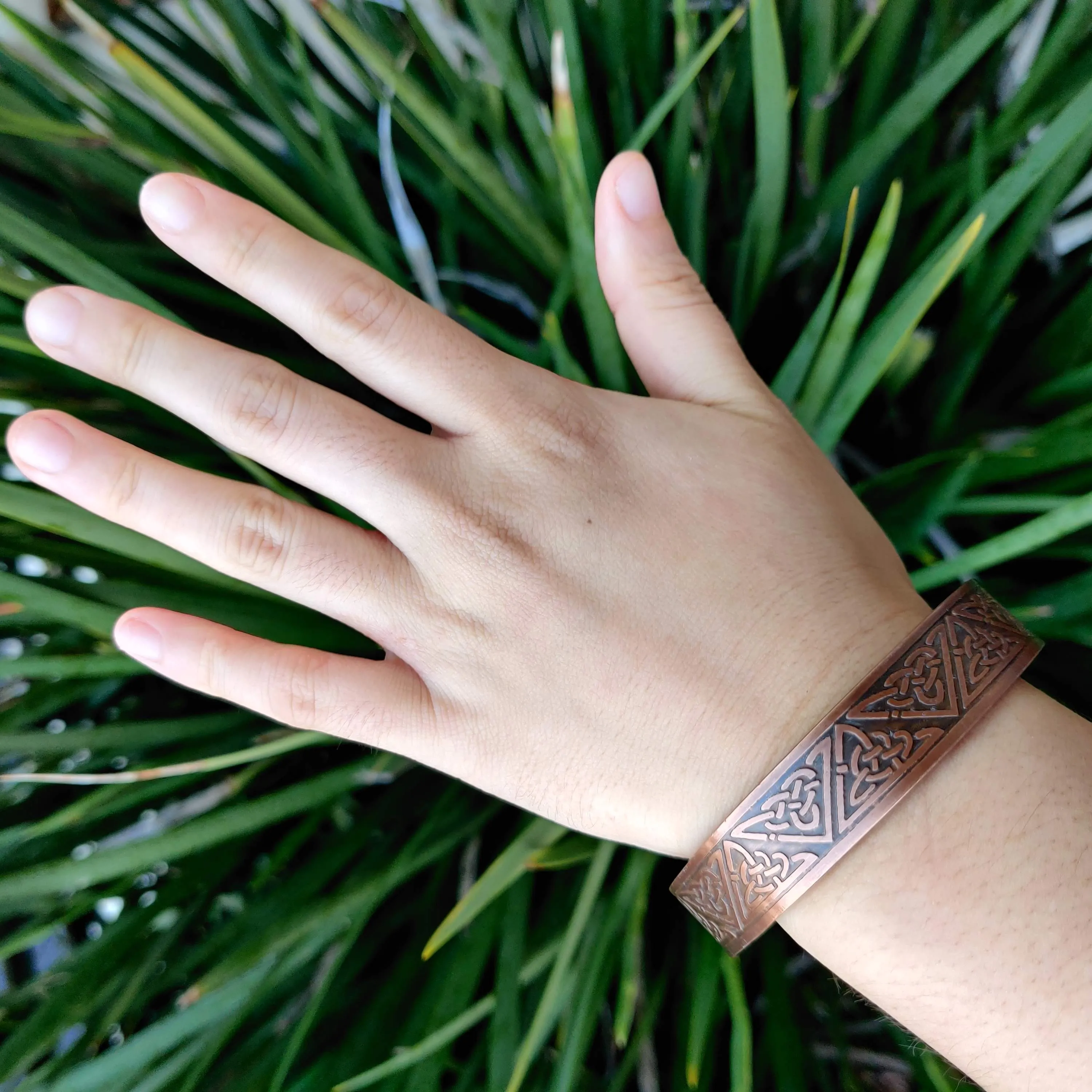 Celtic Triquetra Copper Magnetic Bracelet