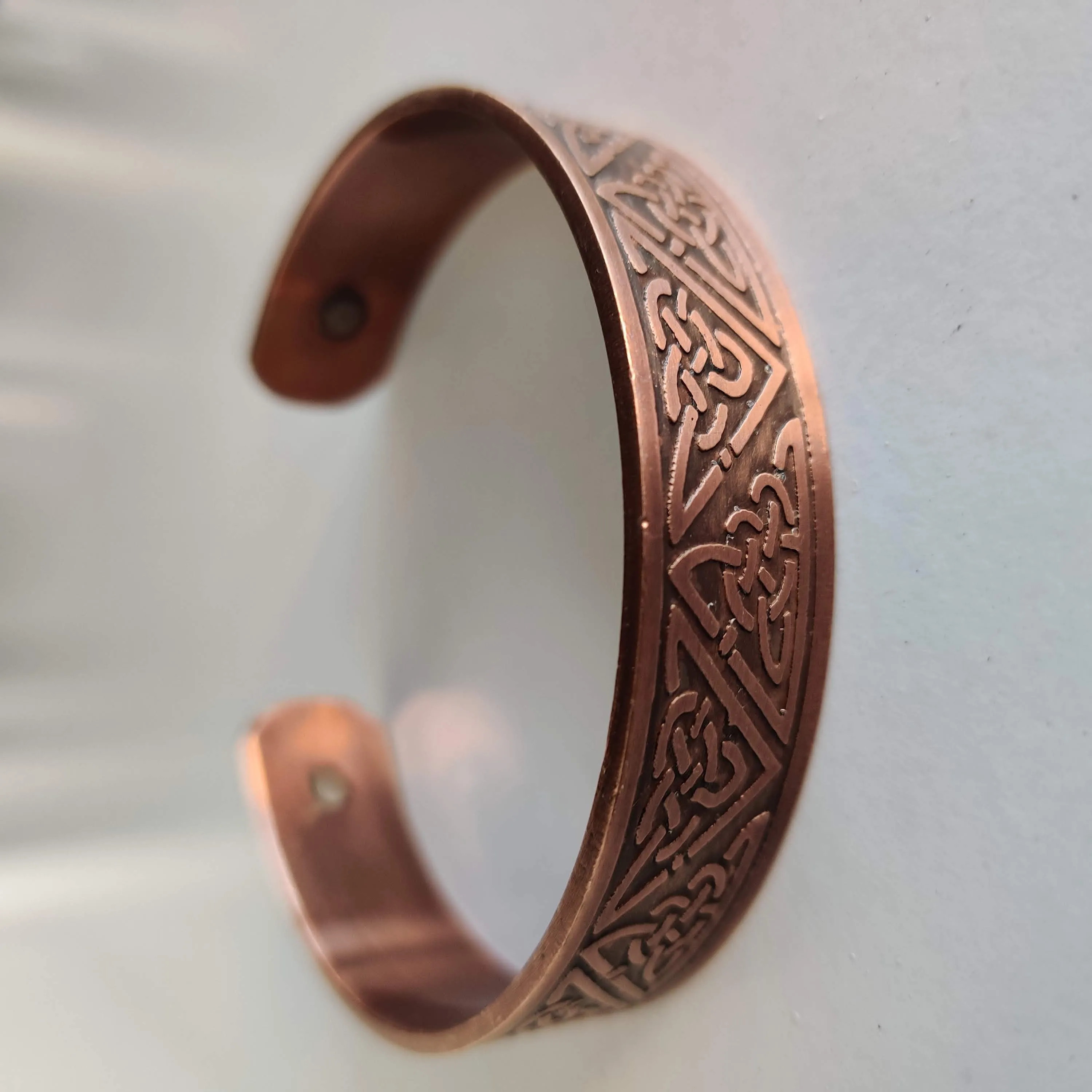 Celtic Triquetra Copper Magnetic Bracelet