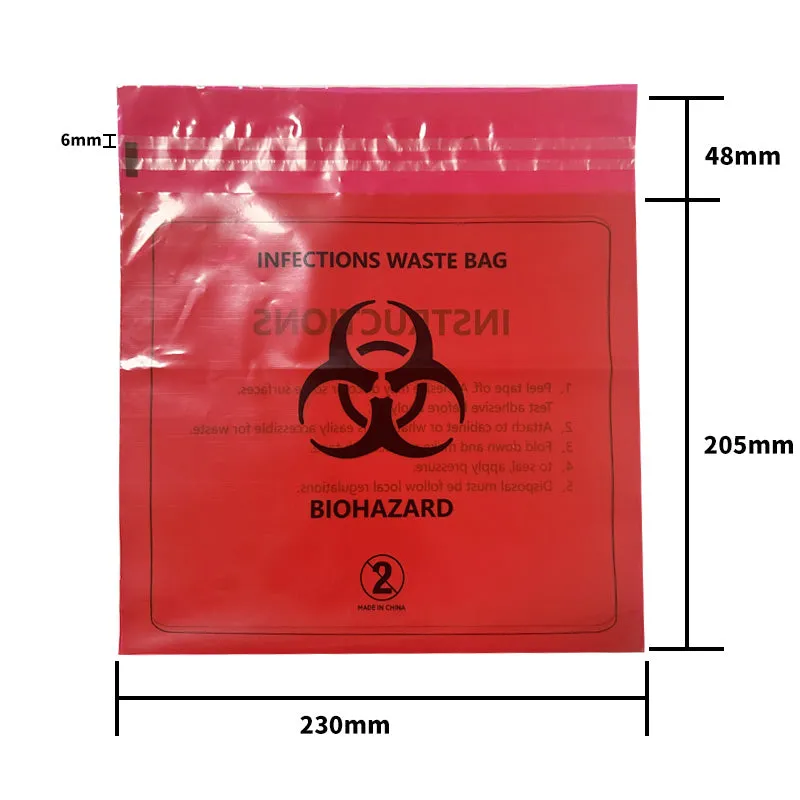 Chairside Biohazard Waste Bag, 250mm(L) x 230mm(W), 500pcs/bag, $39.95/box, 993844