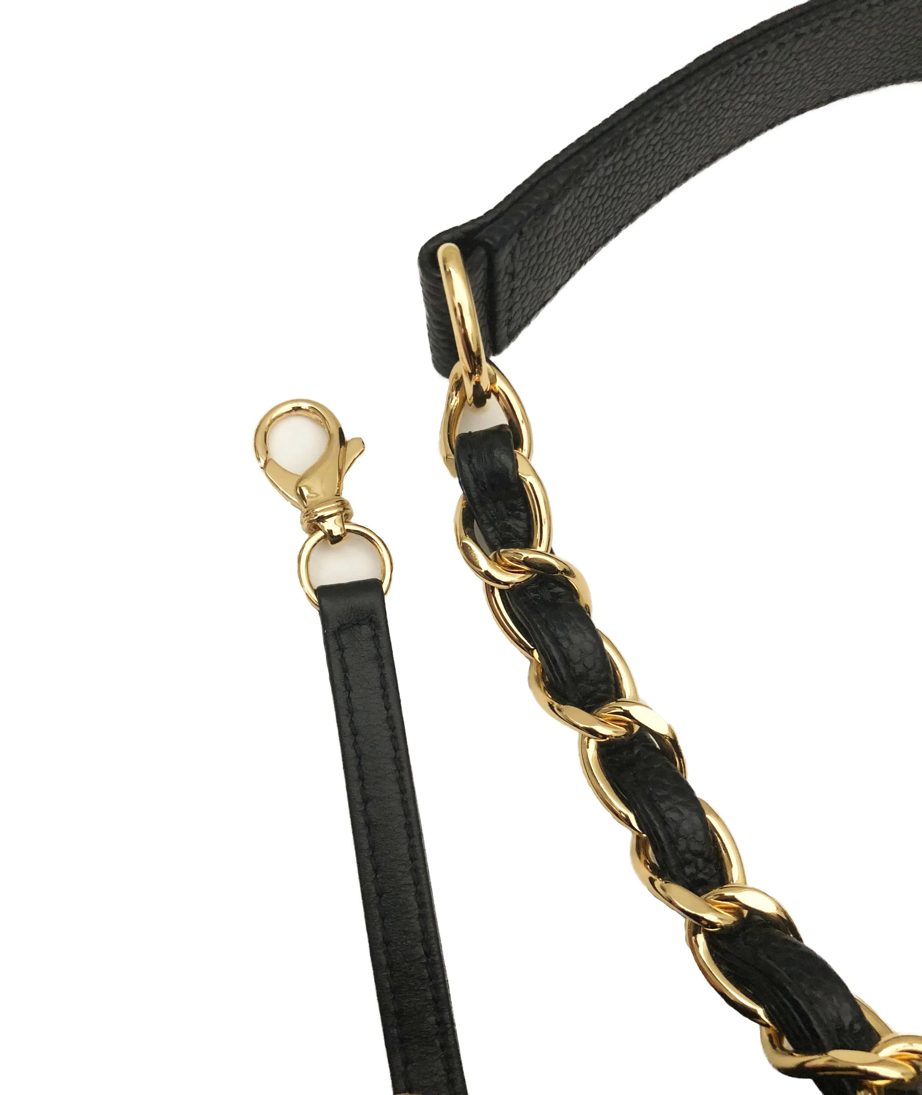 Chanel Black Caviar Grand Shopping Tote GST XL Tote