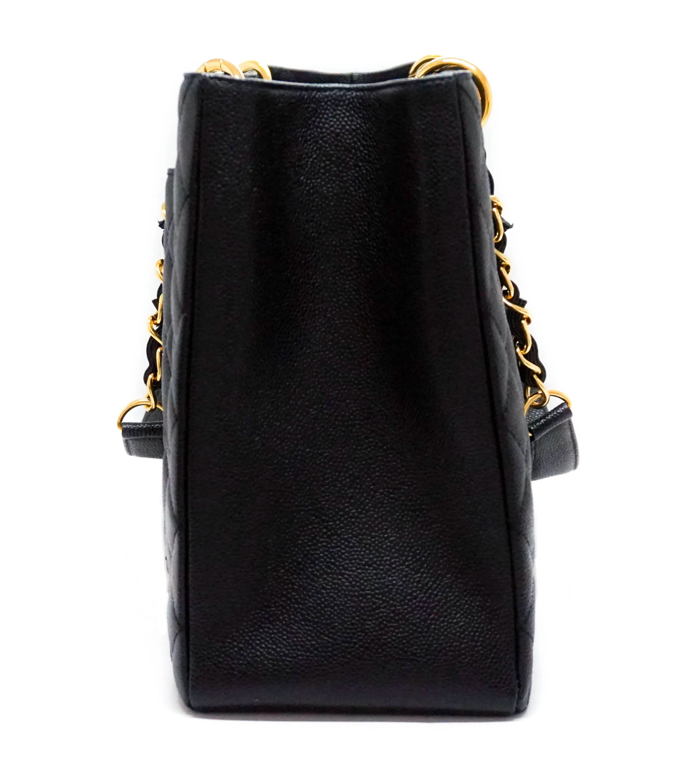 Chanel Black Caviar Grand Shopping Tote GST XL Tote