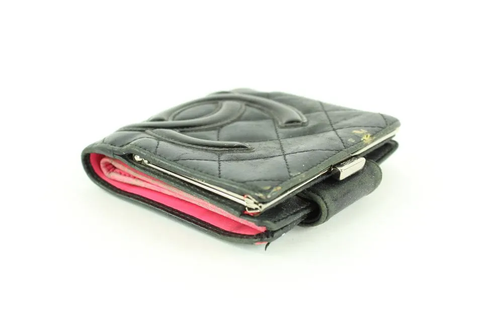 Chanel Black Quilted Cambon Ligne Compact Wallet 3C11117