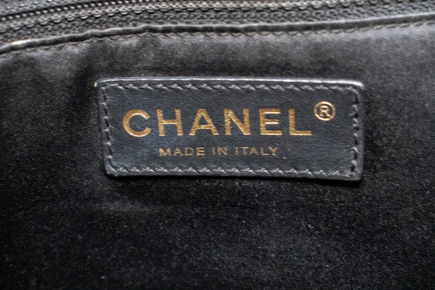 CHANEL Caviar GST 13" Grand Shopping Tote Chain Shoulder Bag Black n40