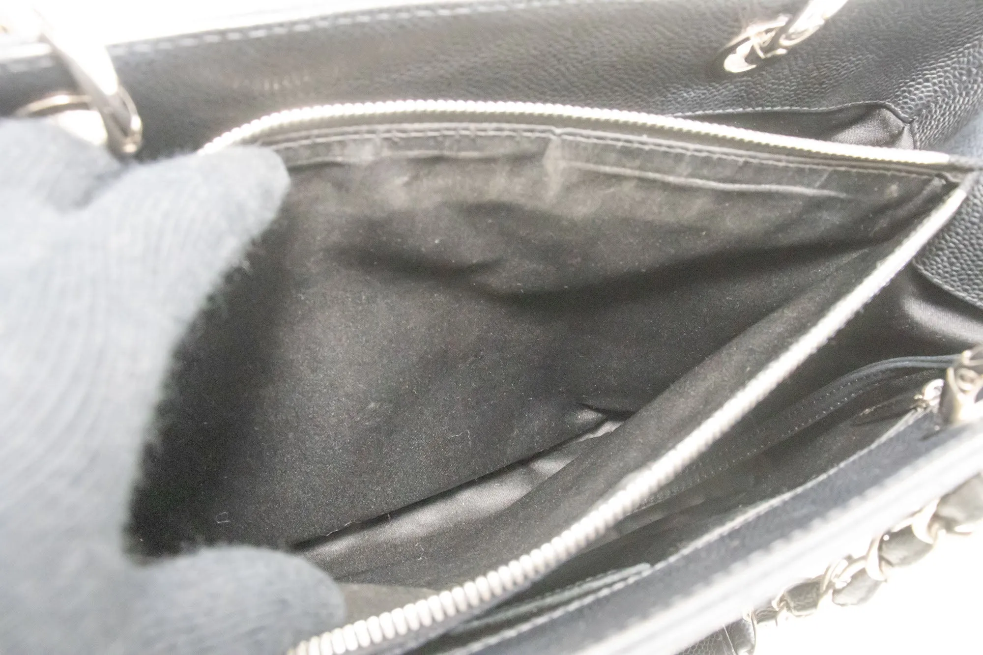 CHANEL Grained Calfskin GST Grand Shopping Tote Chain Shoulder Bag p25