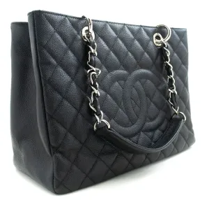 CHANEL Grained Calfskin GST Grand Shopping Tote Chain Shoulder Bag p25