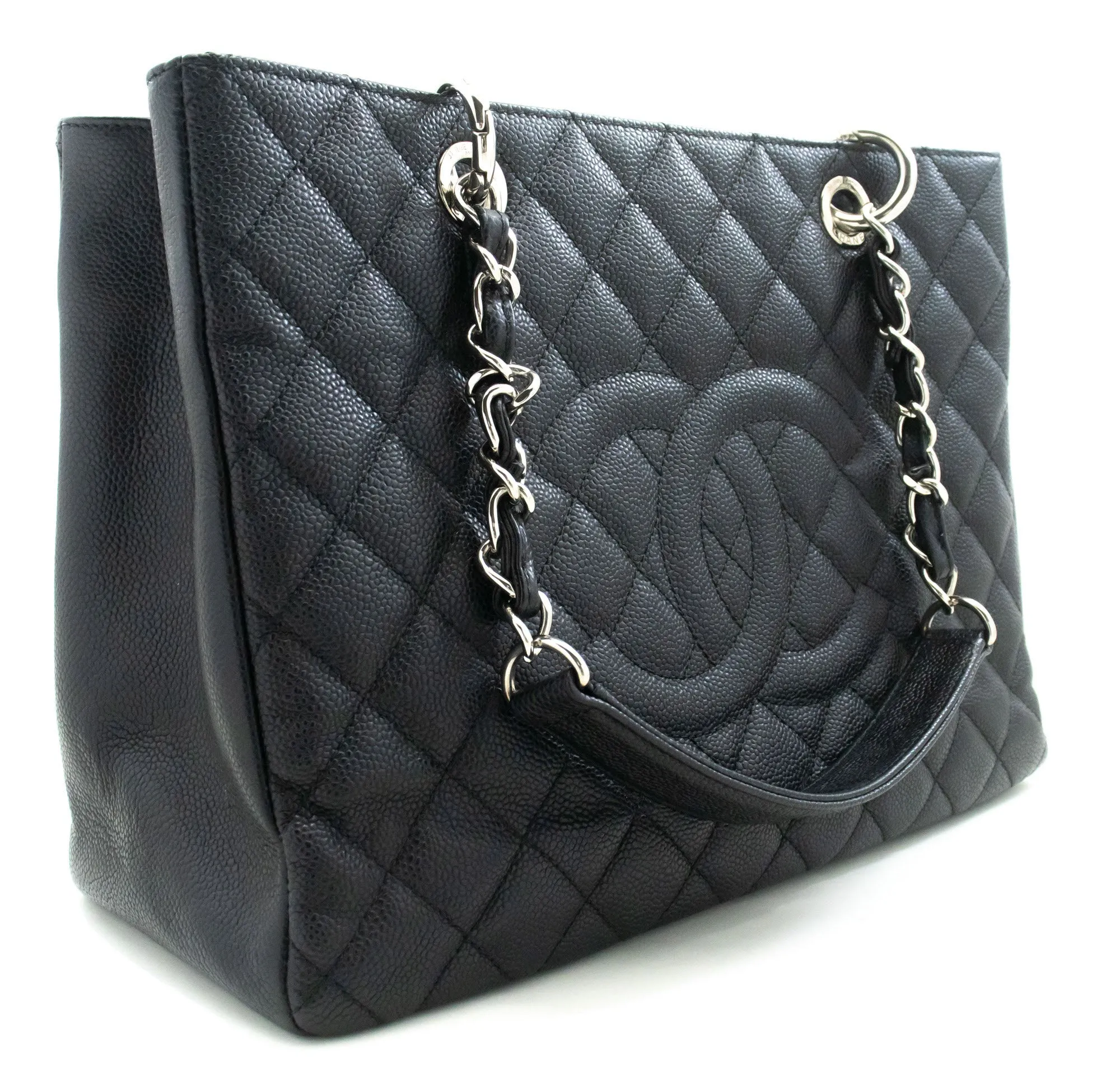 CHANEL Grained Calfskin GST Grand Shopping Tote Chain Shoulder Bag p25