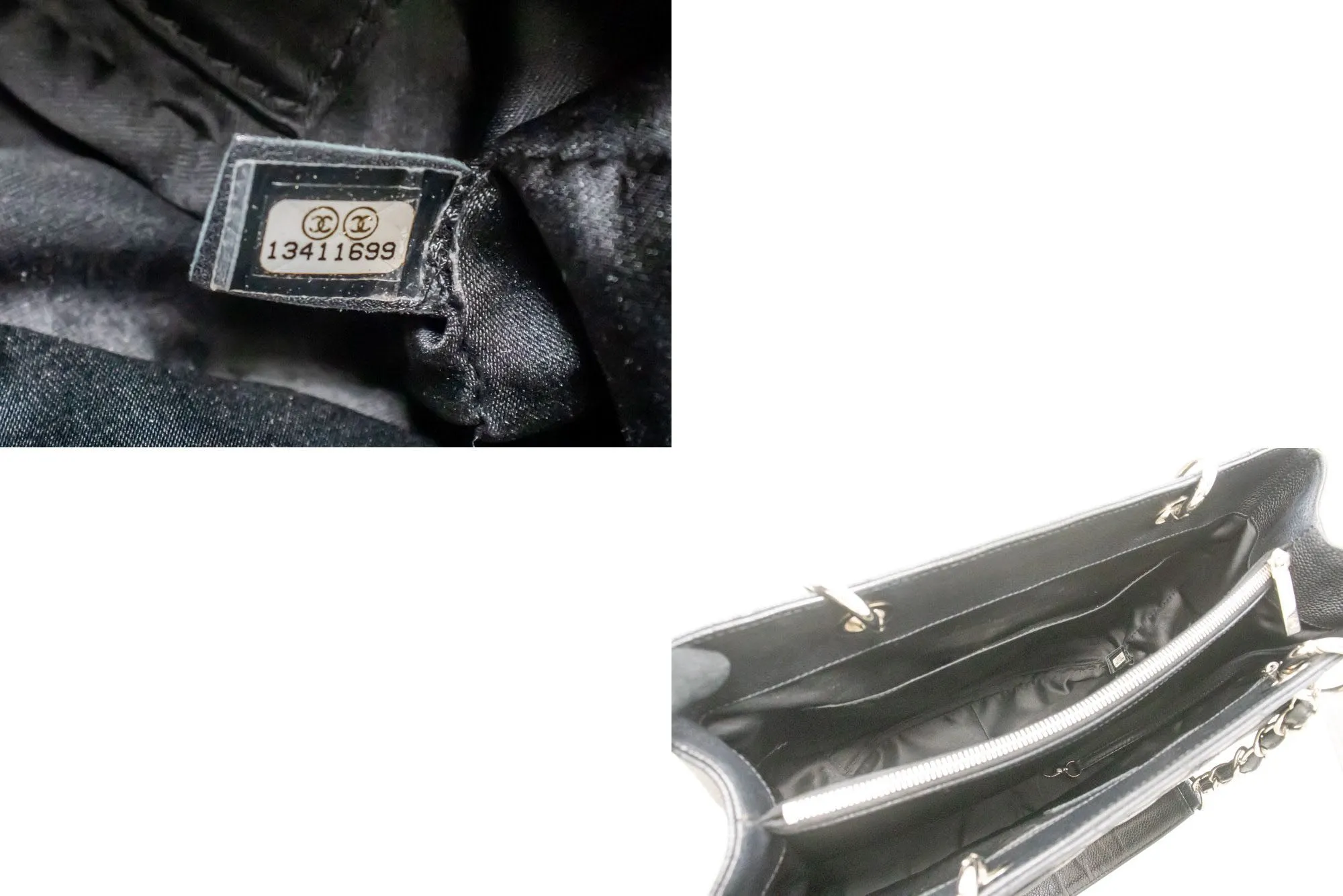 CHANEL Grained Calfskin GST Grand Shopping Tote Chain Shoulder Bag p25