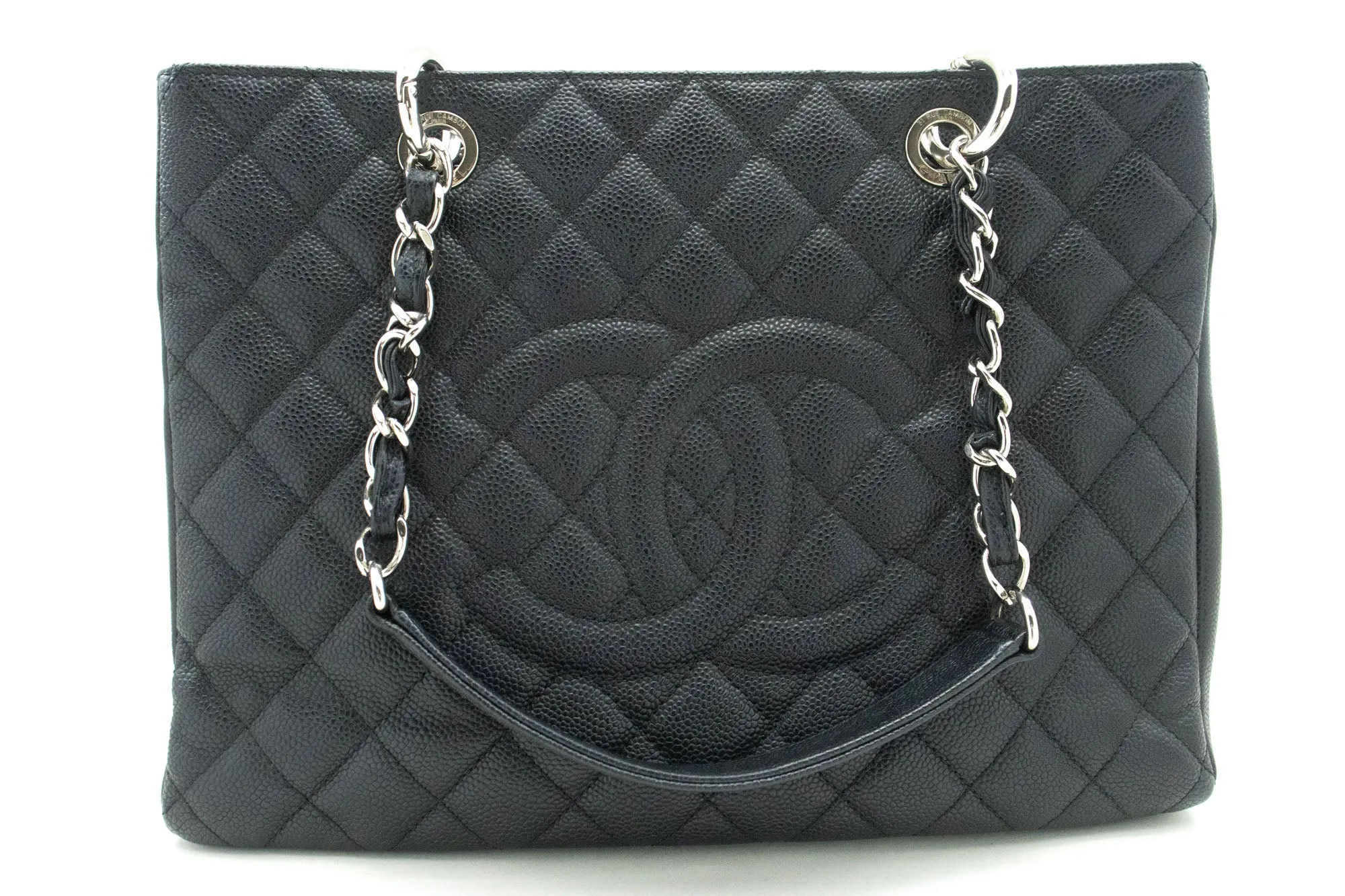 CHANEL Grained Calfskin GST Grand Shopping Tote Chain Shoulder Bag p25