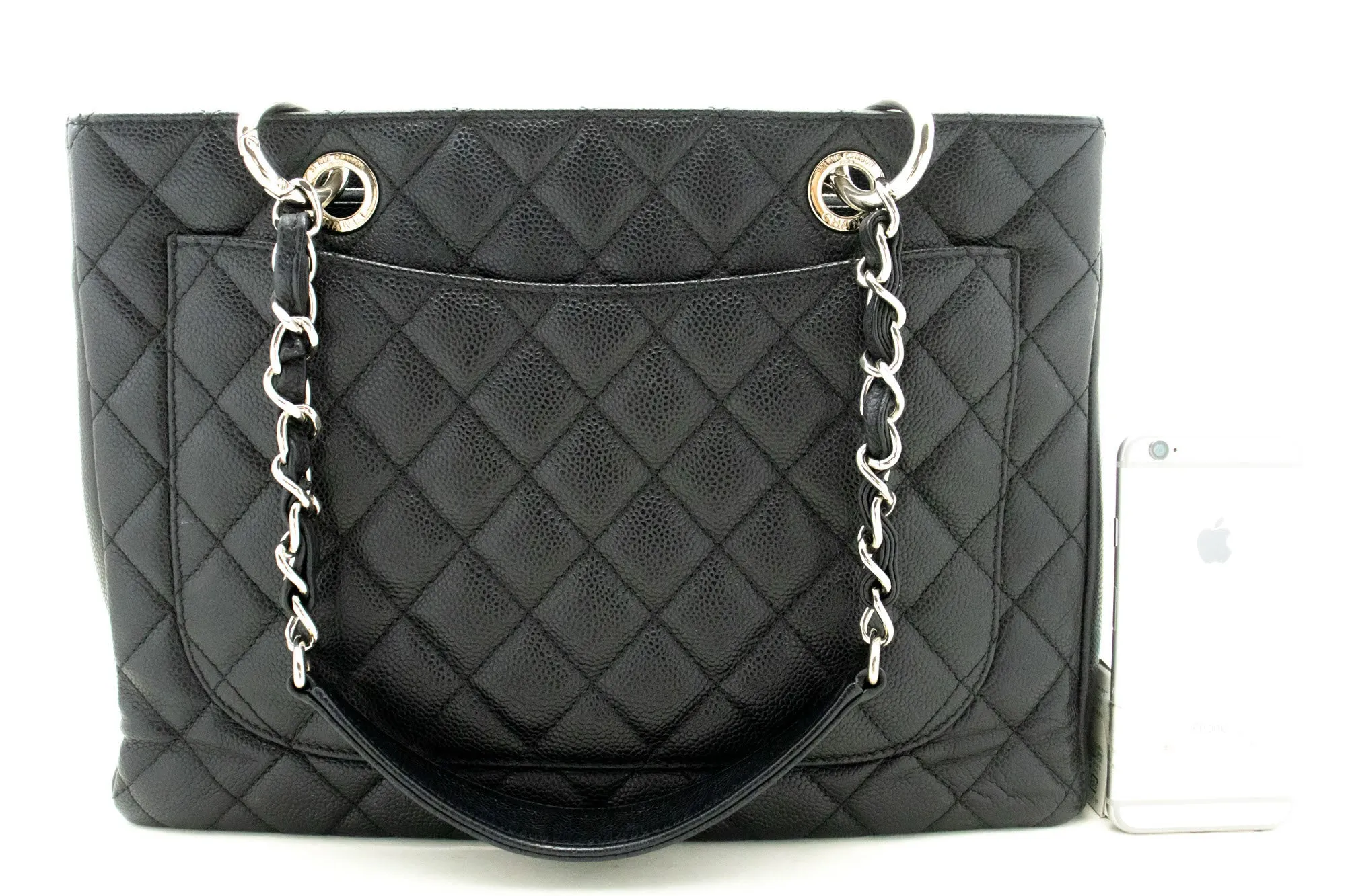 CHANEL Grained Calfskin GST Grand Shopping Tote Chain Shoulder Bag p25