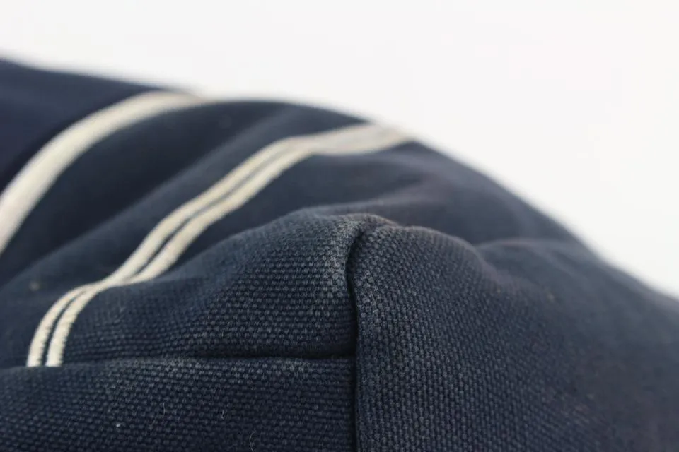 Chanel Navy Blue Stripe Sports Line Duffle Tote bag 929c98
