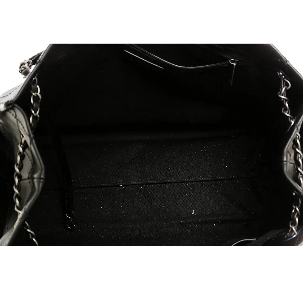 Chanel Small Shopping Tote Bag Black SHW