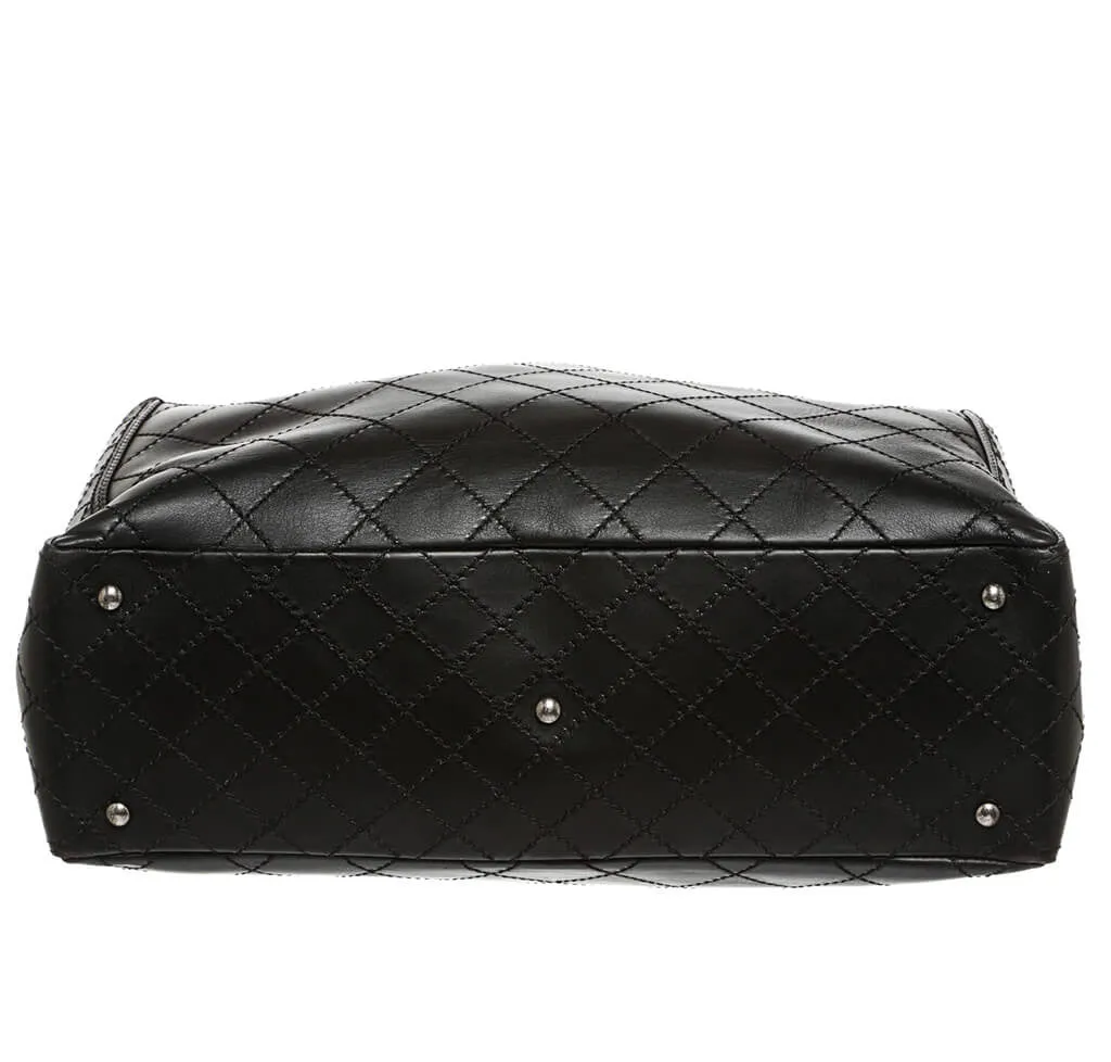Chanel Small Shopping Tote Bag Black SHW
