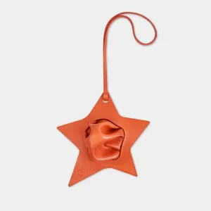 Charm Phụ kiện Ngôi sao Zigzag màu Cam Neon