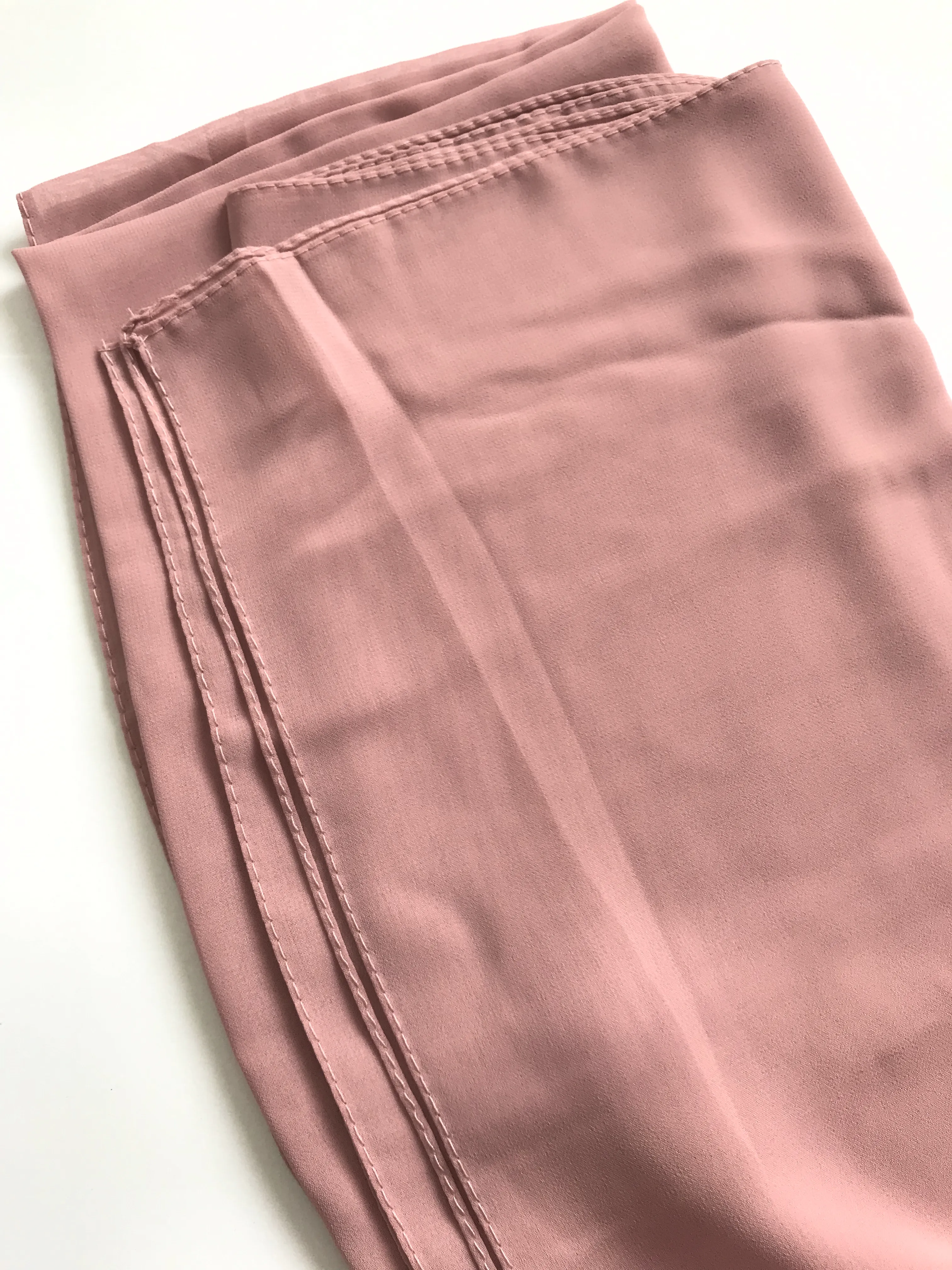 Chiffon Scarf - Rectangle (Light Pinks & Apricots)