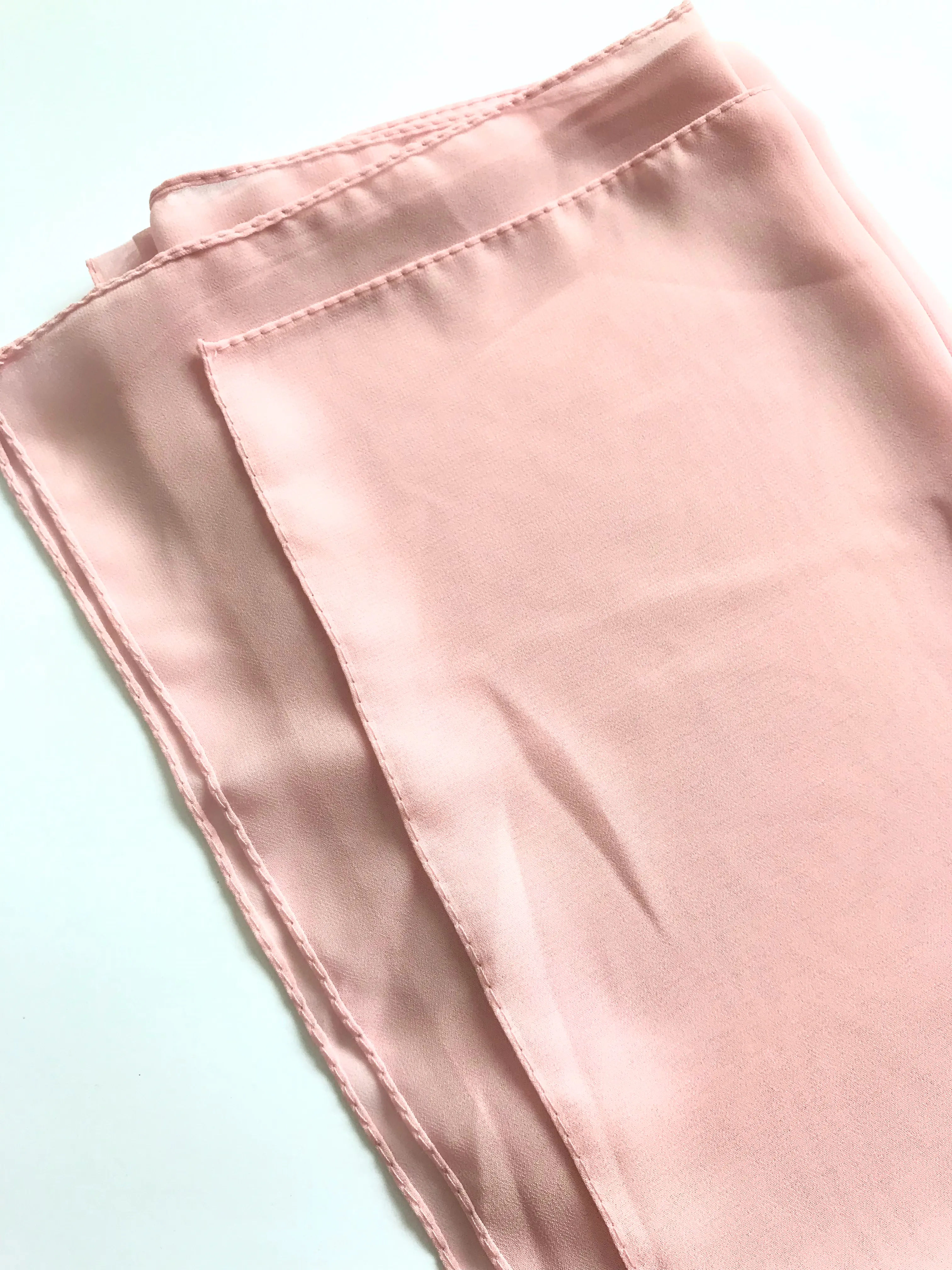 Chiffon Scarf - Rectangle (Light Pinks & Apricots)