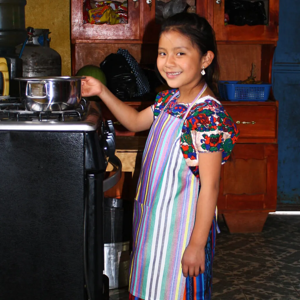 Children's Apron | Soft Multi Stripes