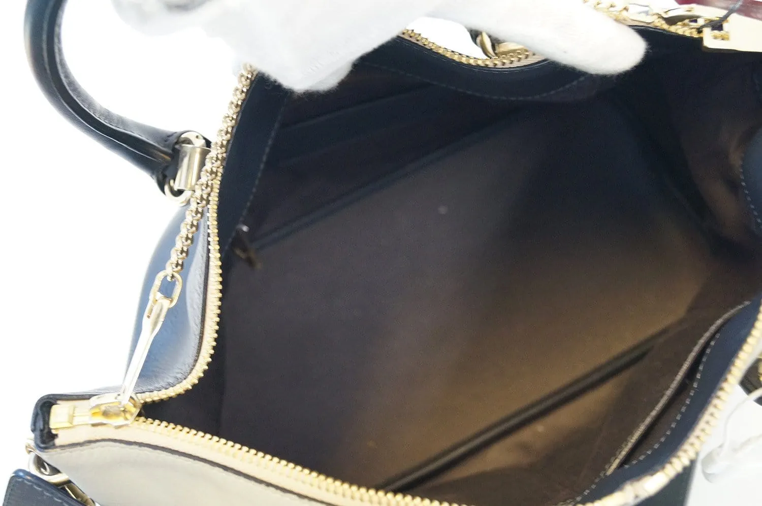 CHLOE Tote - CHLOE Dark Navy Gray Baylee Tote Bag