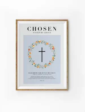 Chosen. Loved. Faith. Baptism Poster {Customisable}