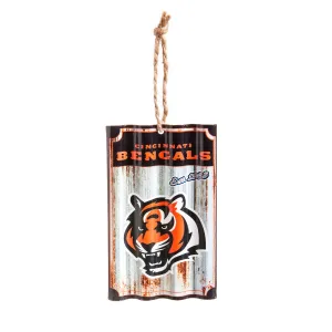 Cincinnati Bengals, Metal Corrugate Ornament,3ot3806mc
