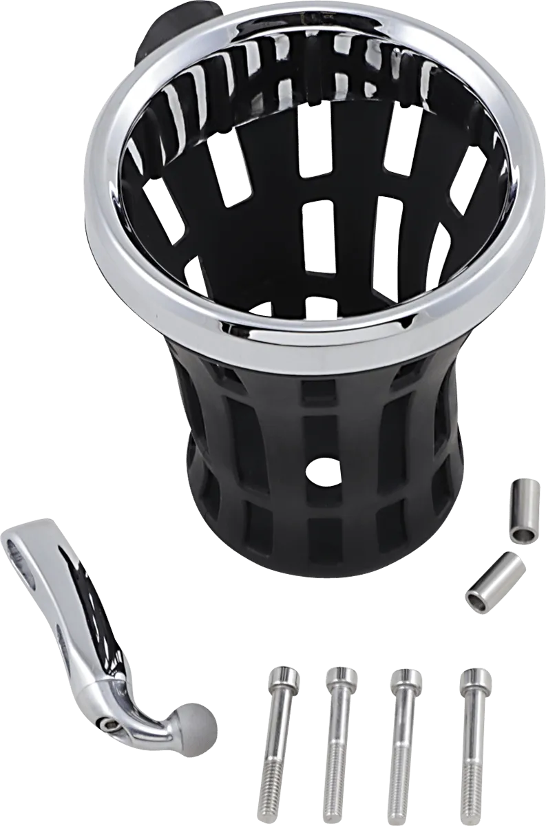 Ciro 50810 Big Ass Drink Holder - with Clutch Or Brake Perch - Chrome