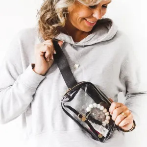 Clear Stadium All You Need Belt Bag - Midnight Black