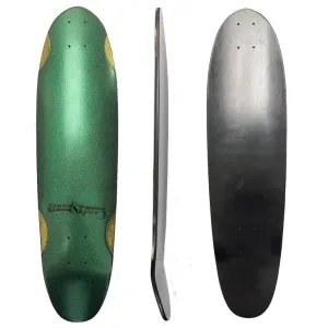 Clutch Granicus metalic green and gold skateboard longboard