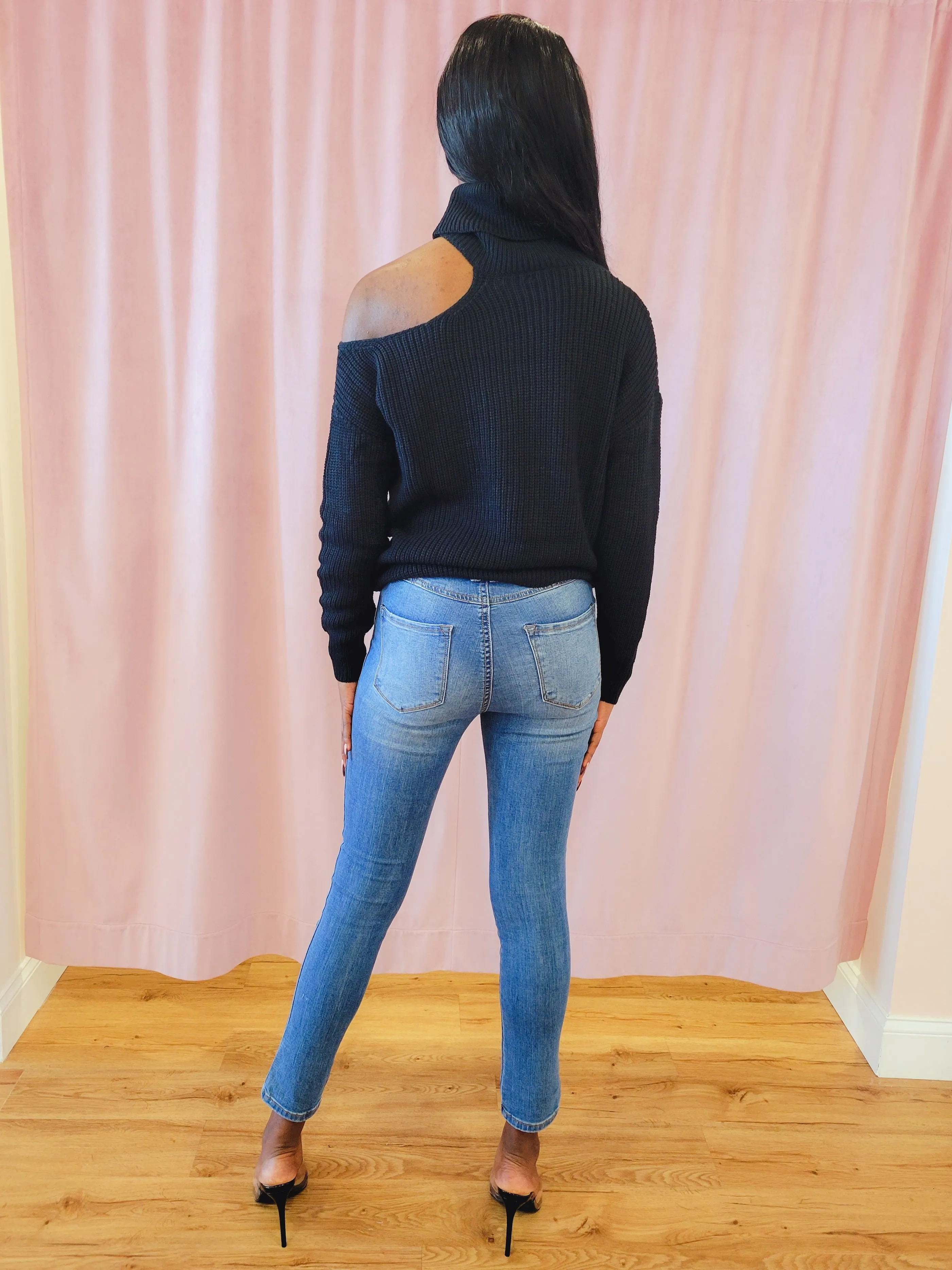 Cold Shoulder Sweater