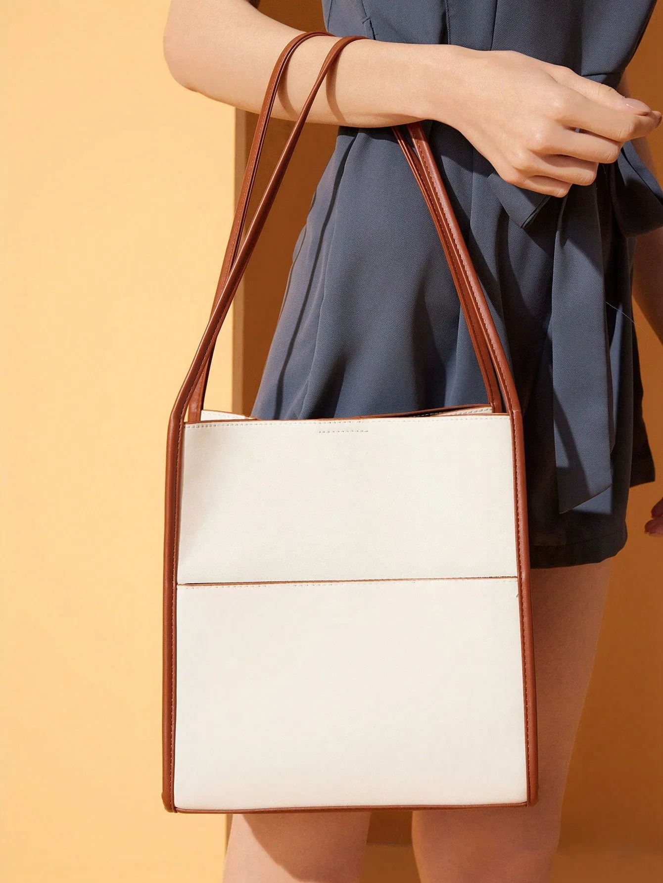 Color-Block Shoulder Bag
