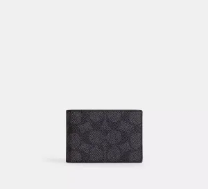Compact Billfold Wallet In Signature Canvas
