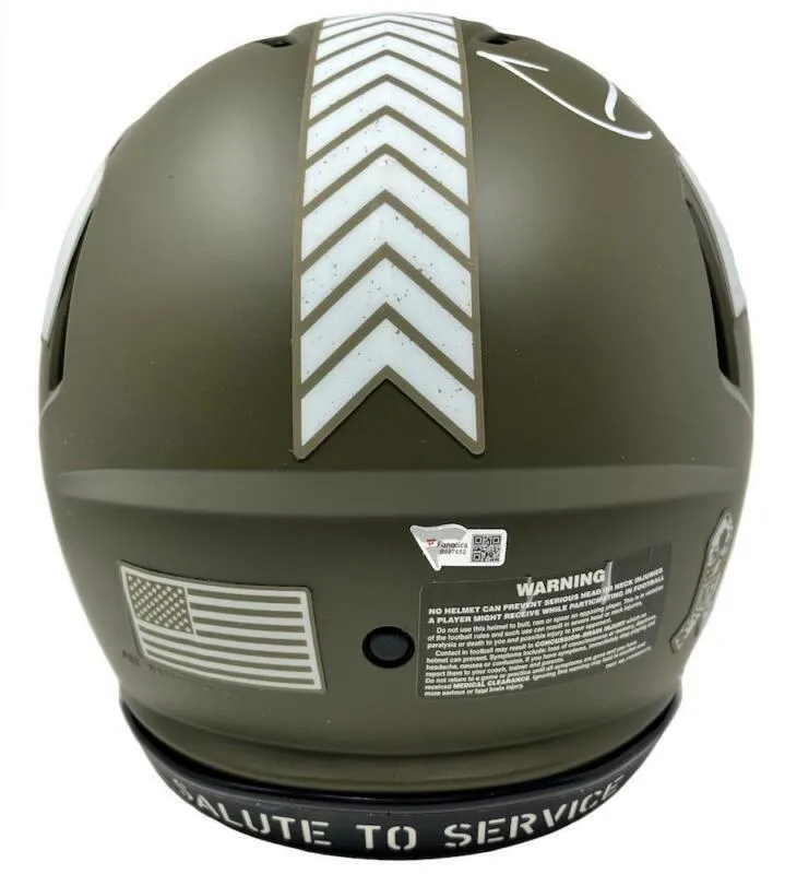 COOPER KUPP Autographed Rams STS Military Ribbon Authentic Speed Helmet FANATICS
