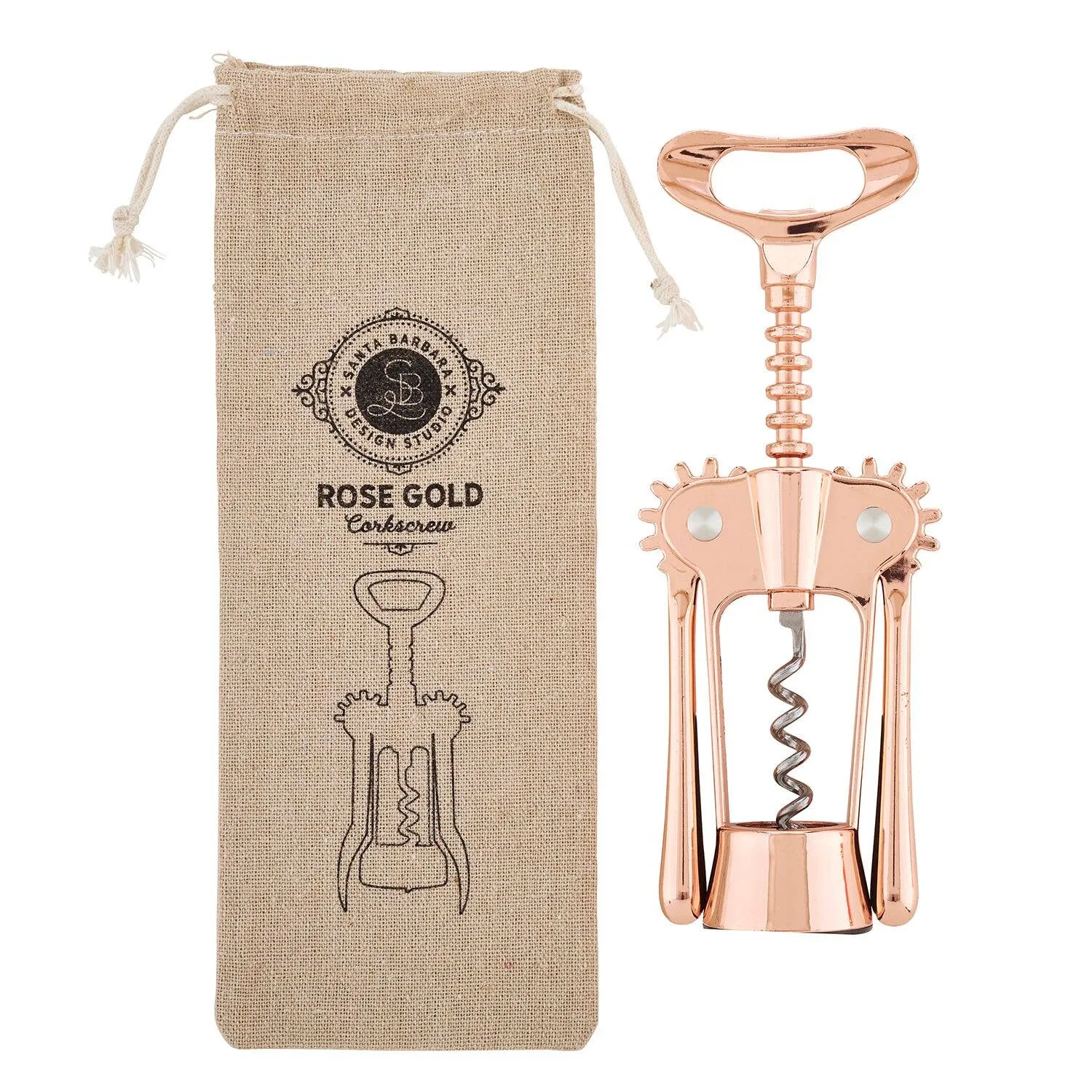 Corkscrew Wine Opener Rose Gold