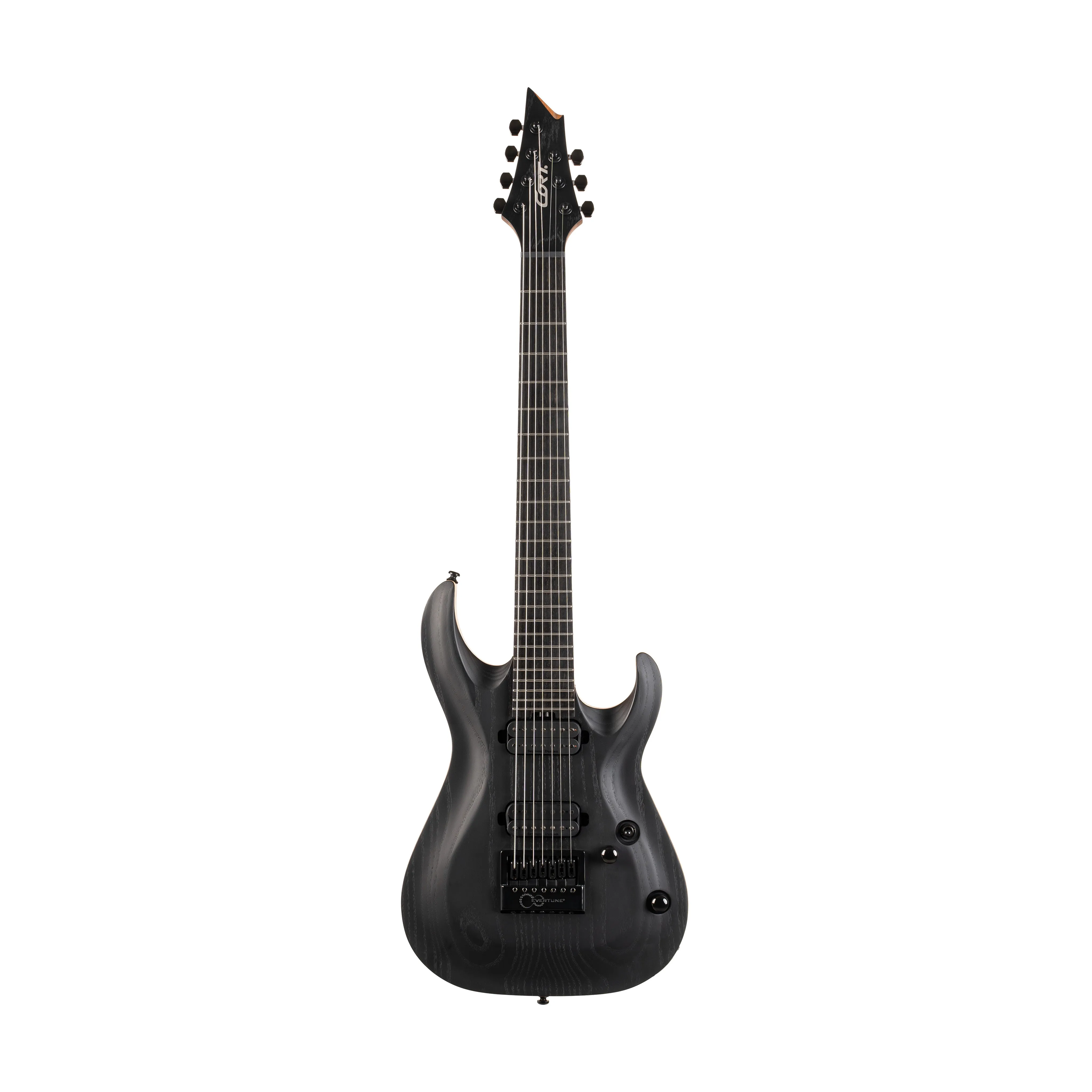 Cort KX707-EVERTUNE-OPBK Electric Guitar w/Bag, Open Pore Black