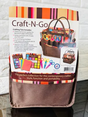 Craft-N-Go Crafting Tote! The perfect collection for the contemporary crafter. Style, function and portability.