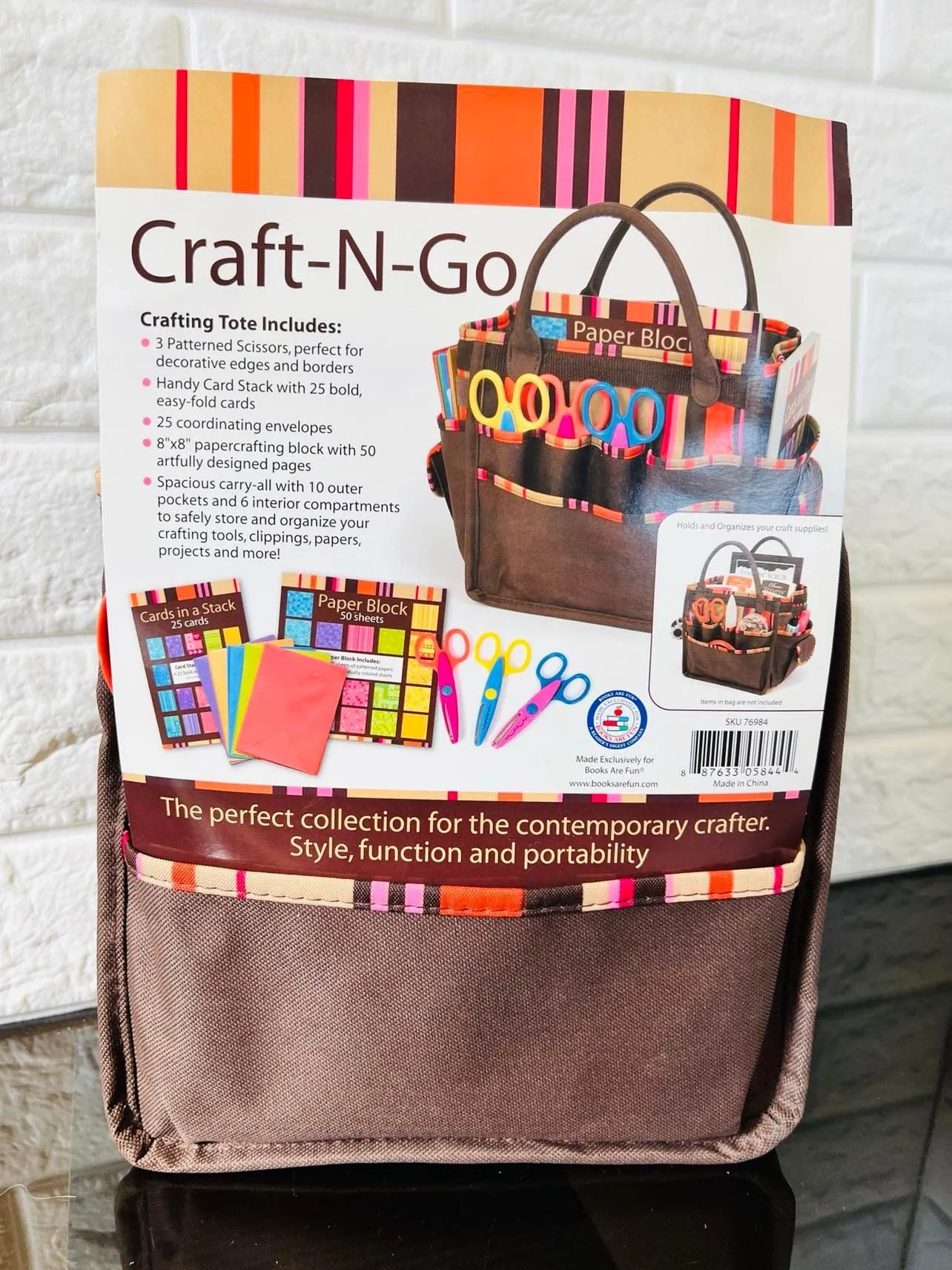 Craft-N-Go Crafting Tote! The perfect collection for the contemporary crafter. Style, function and portability.