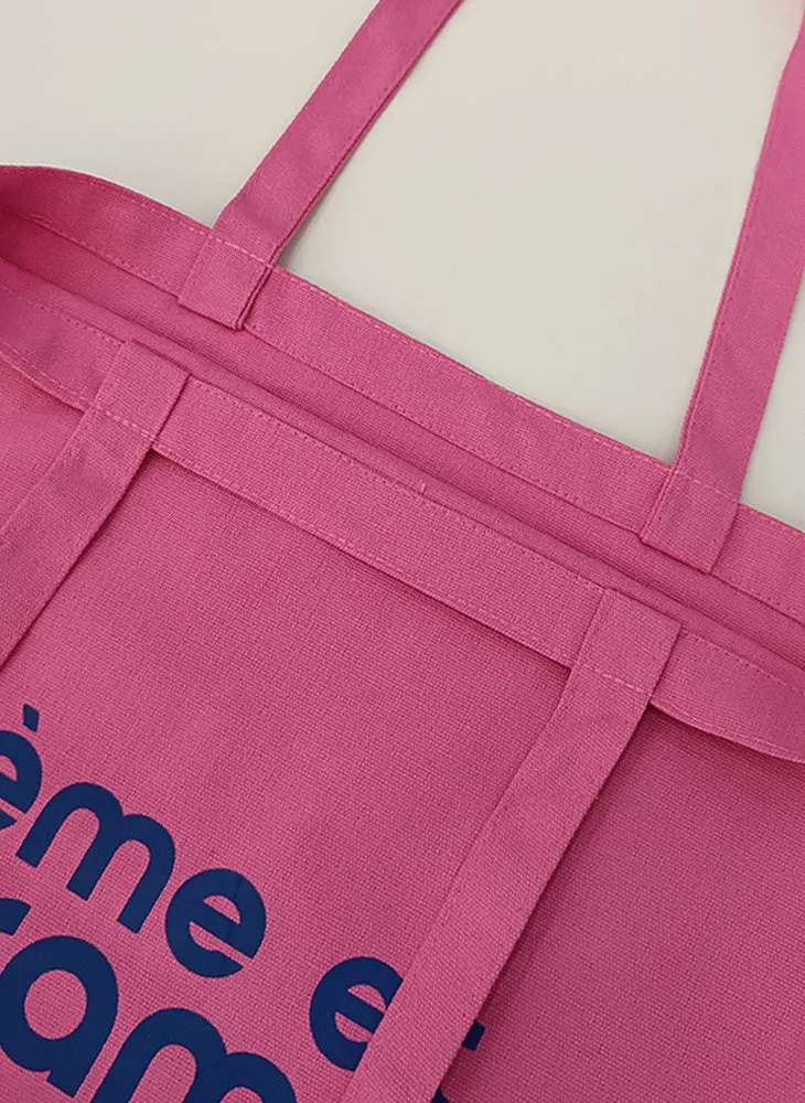 Creme et Caramel Canvas Tote Bag CC9-1305
