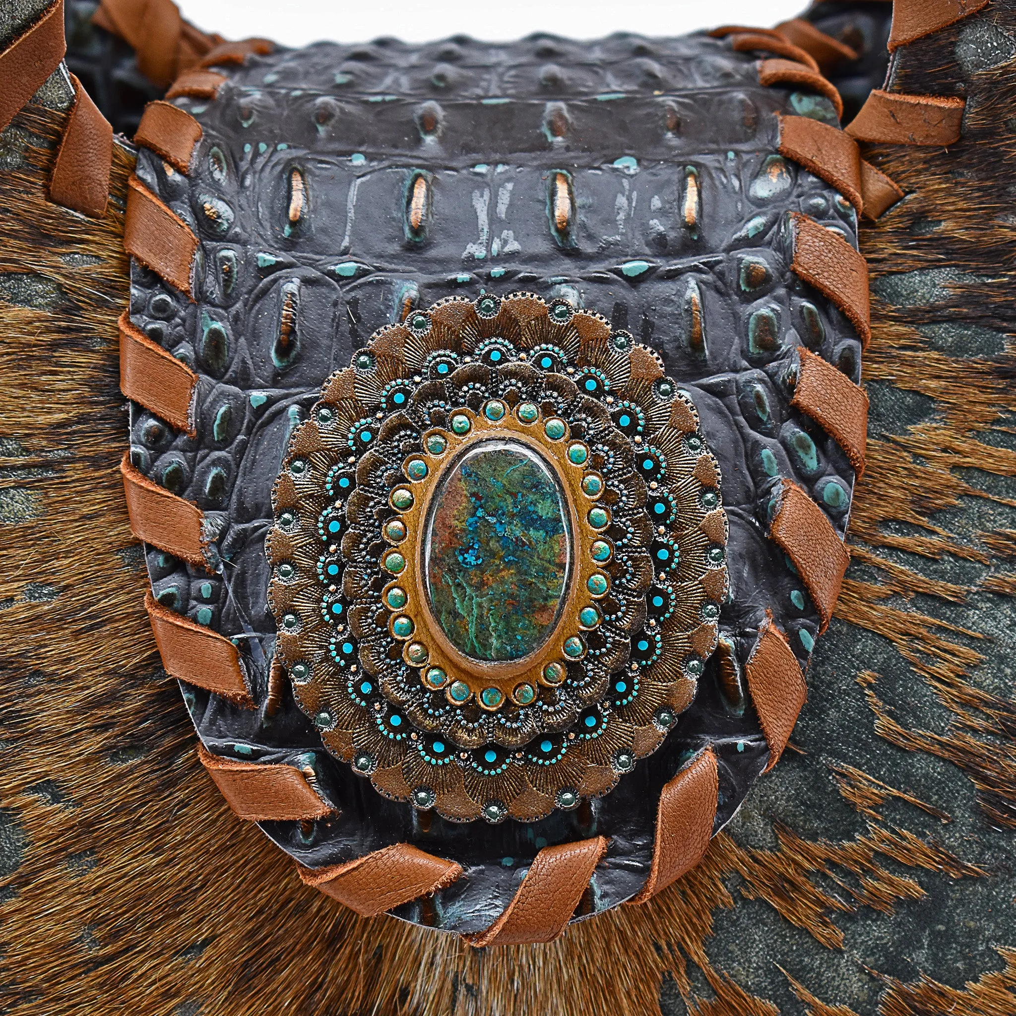 Croc & Cowhide - The Cowgirl Tote II