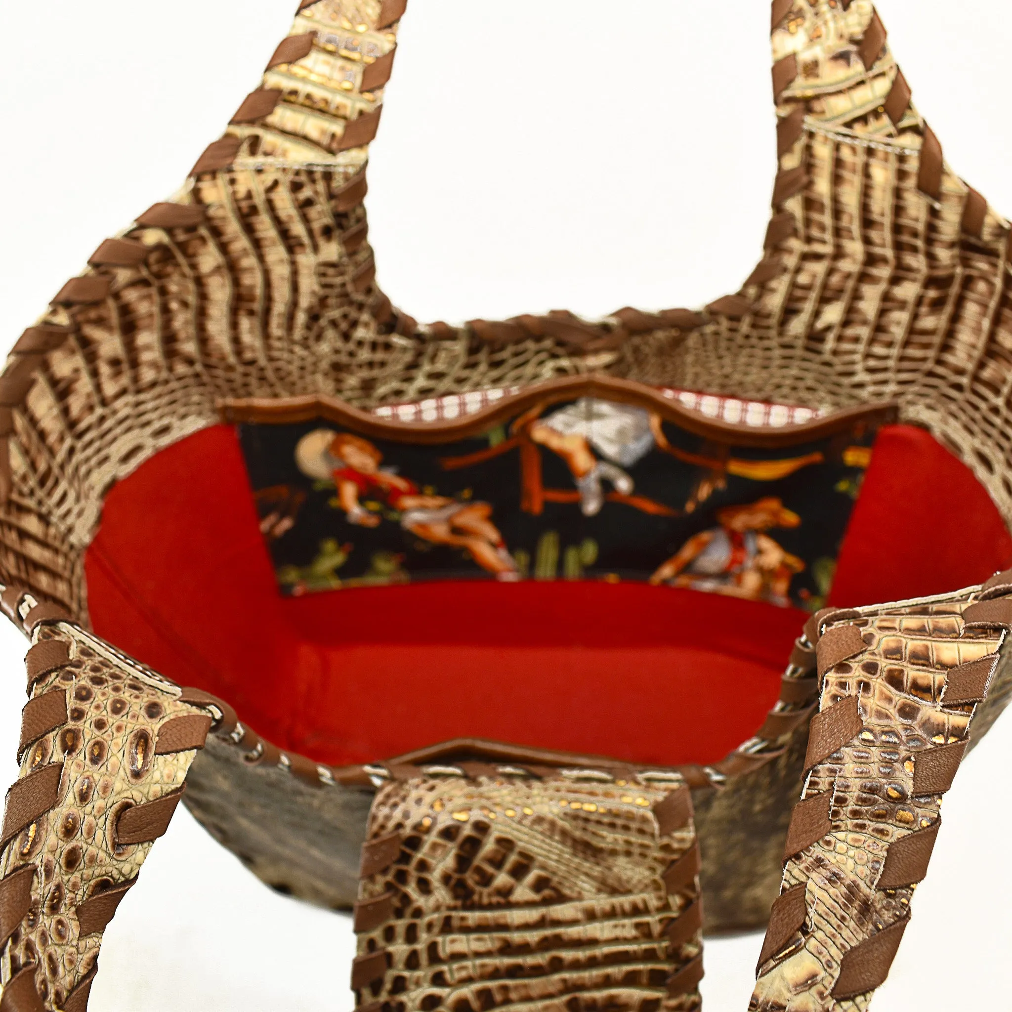 Croc & Cowhide - The Cowgirl Tote II