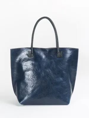 crosshatch bucket tote