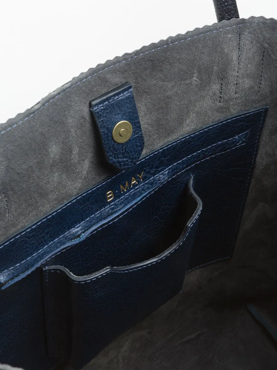crosshatch bucket tote