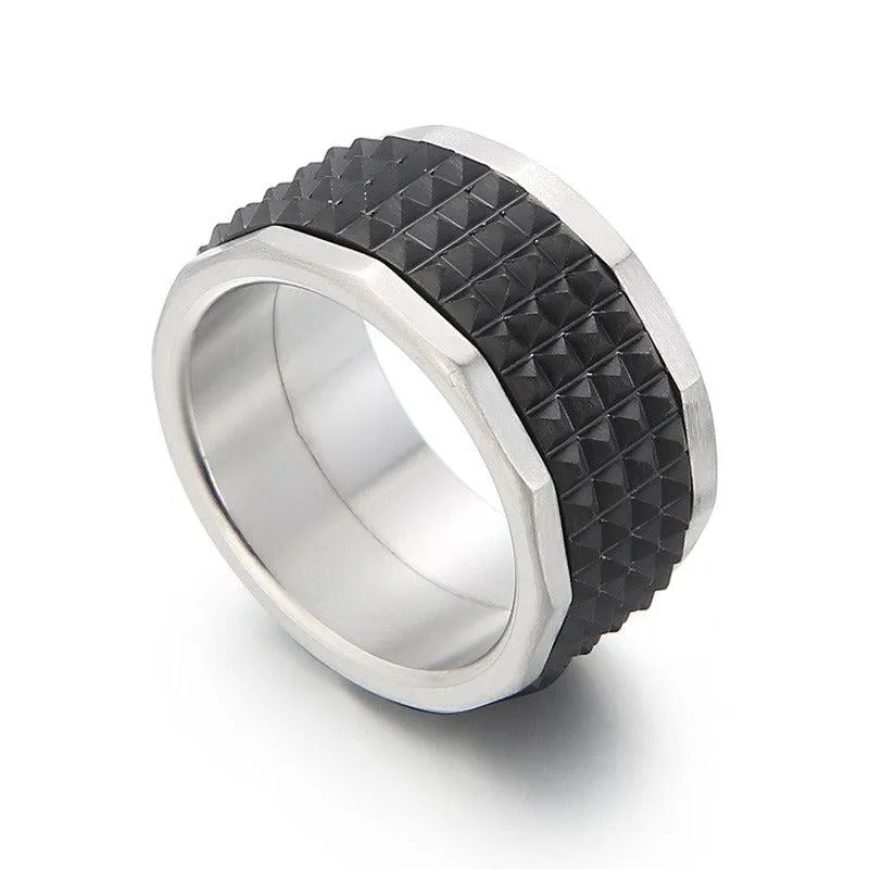 Cycolinks Studded Pyramid Ring