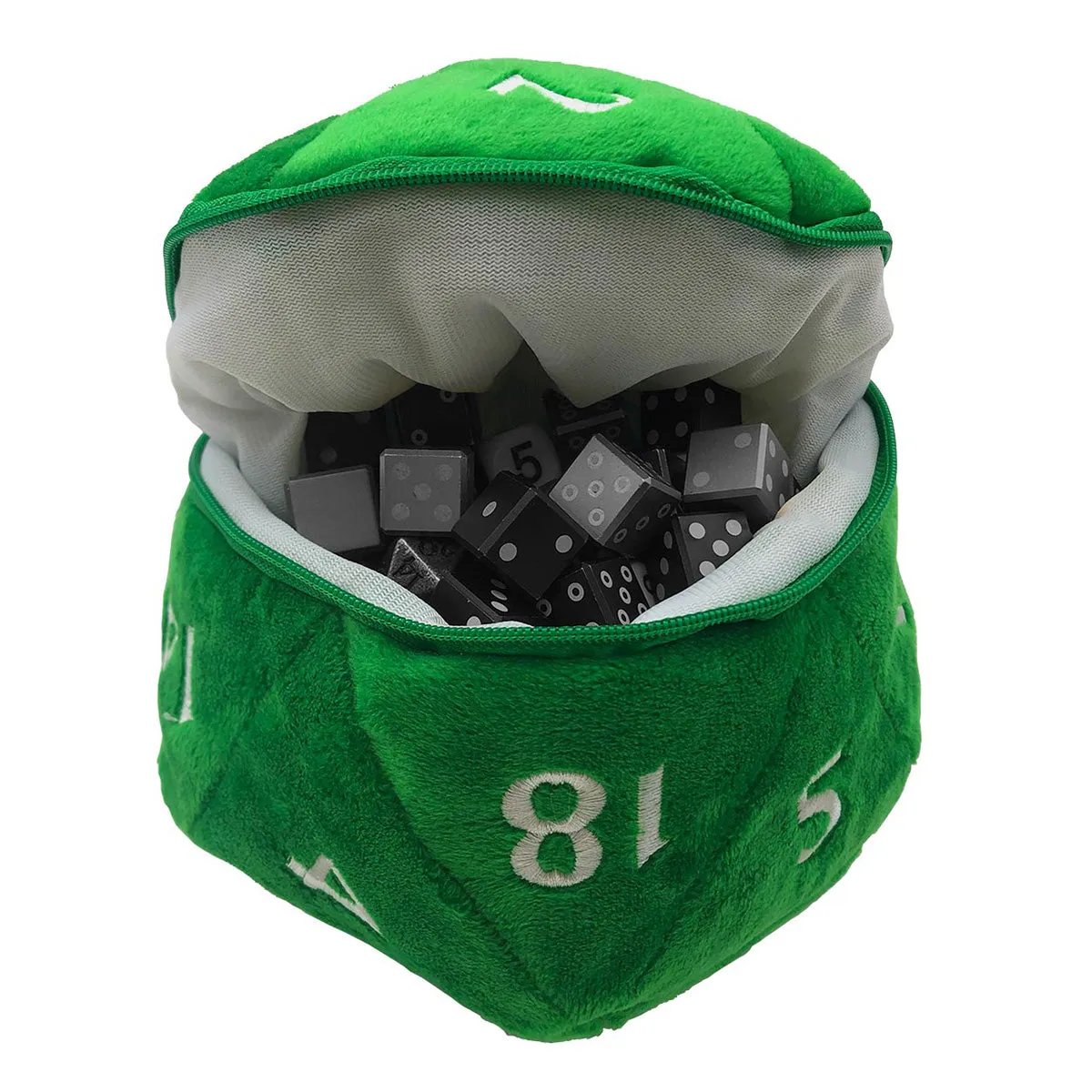 D&D D20 Plush Dice Bag Green