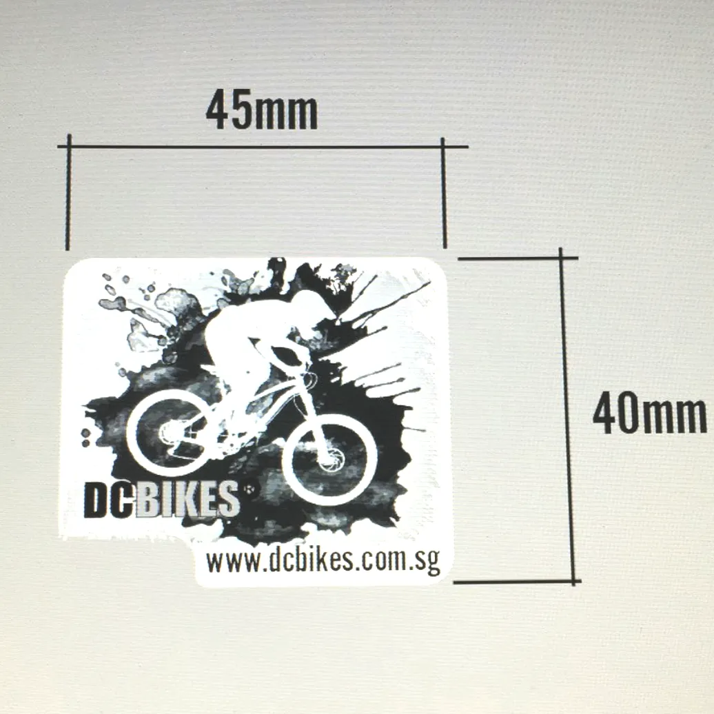 Dcbikes Oil Slick Hologram Rainbow Weatherproof Sticker Race Decal (2 Pieces)