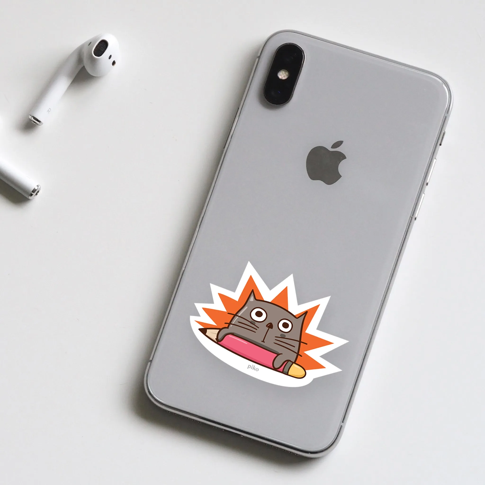 Decal Sticker / Pencil Cat