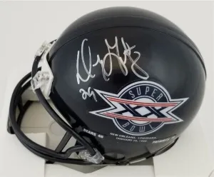 Dennis Gentry Signed Chicago Bears Super Bowl XX Mini Helmet (Schwartz COA)