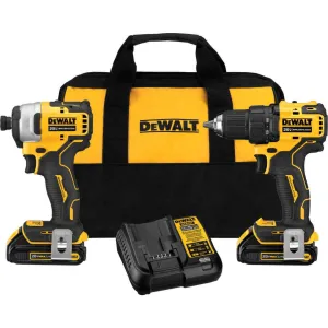 DEWALT 2 TOOL ATOMIC 20V MAX LITHIUM-ION BRUSHLESS DRILL AND DRIVER COMBO