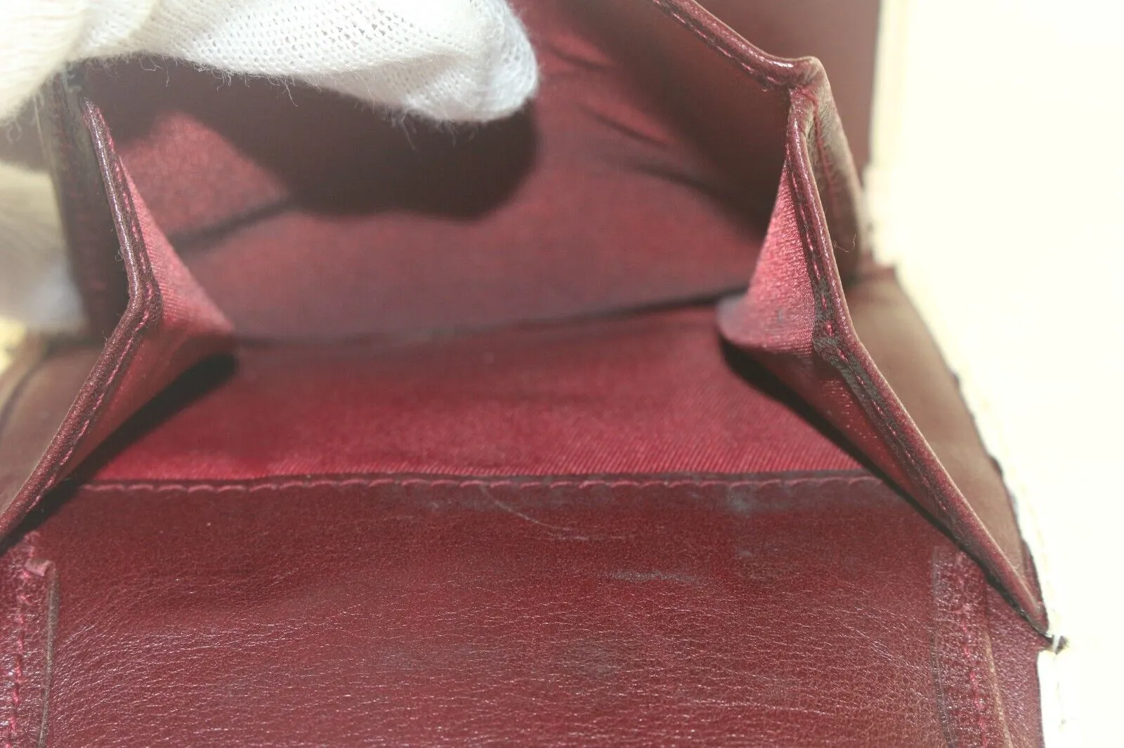 Dior Bordeaux Compact Wallet 2DD87K