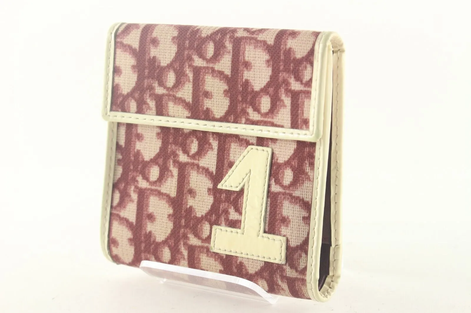 Dior Bordeaux Compact Wallet 2DD87K
