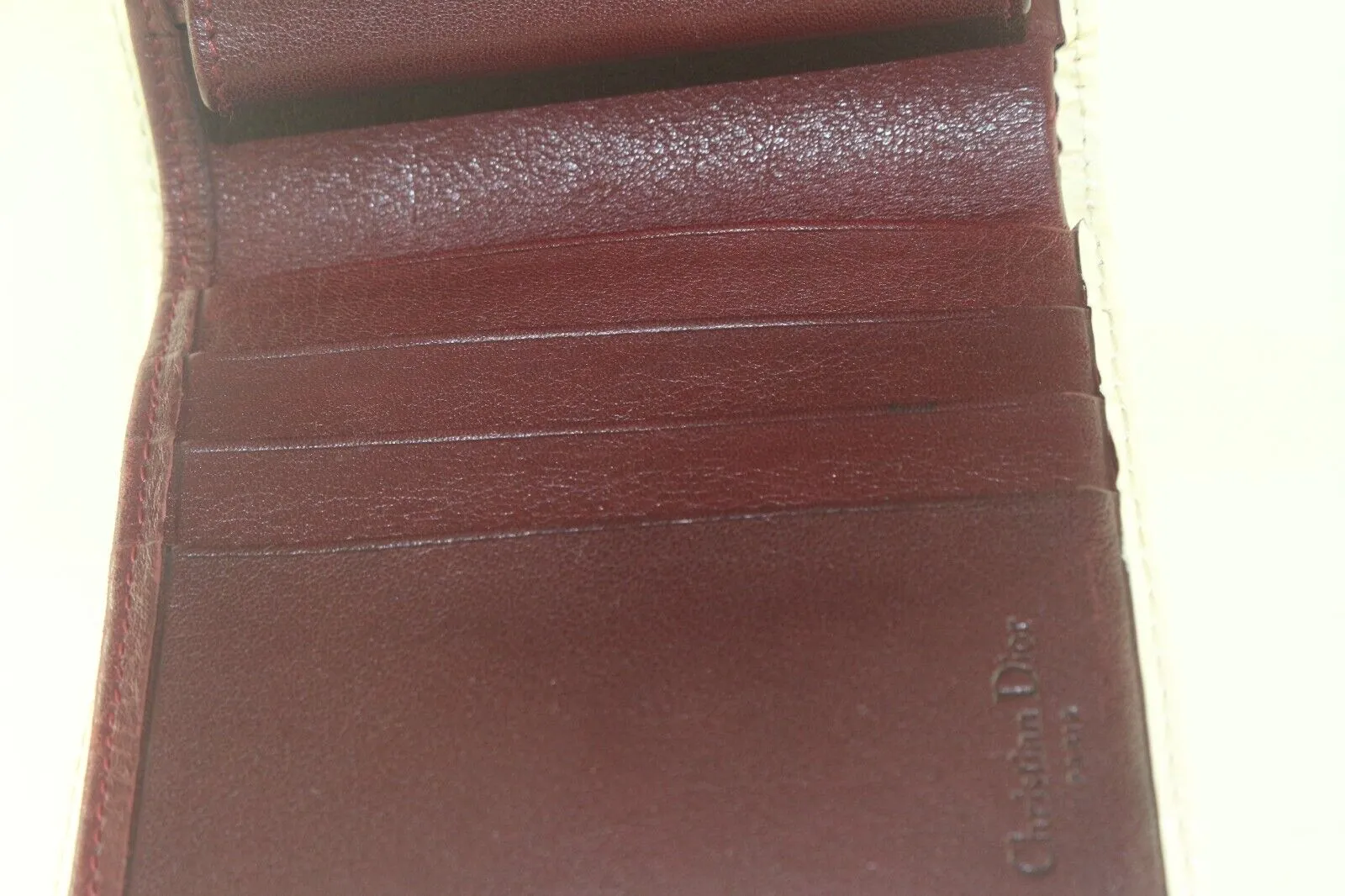 Dior Bordeaux Compact Wallet 2DD87K